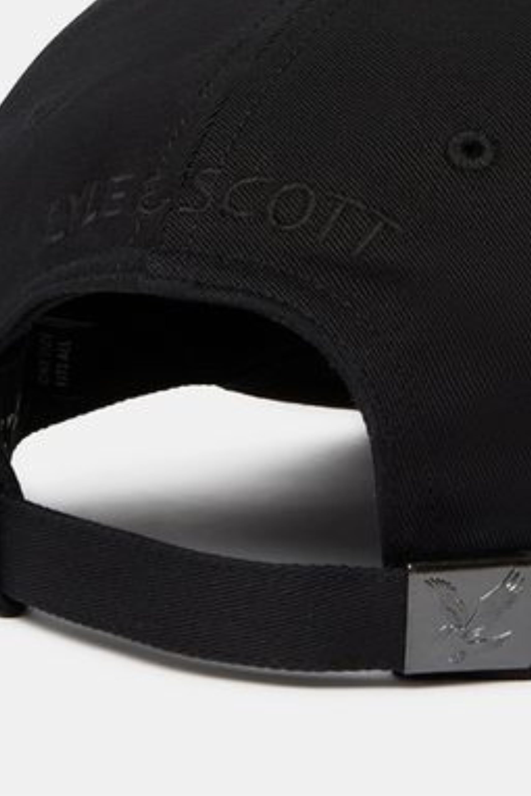 Lyle & Scott Herren Logo-BaseballmĂĽtze, Schwarz, One Size