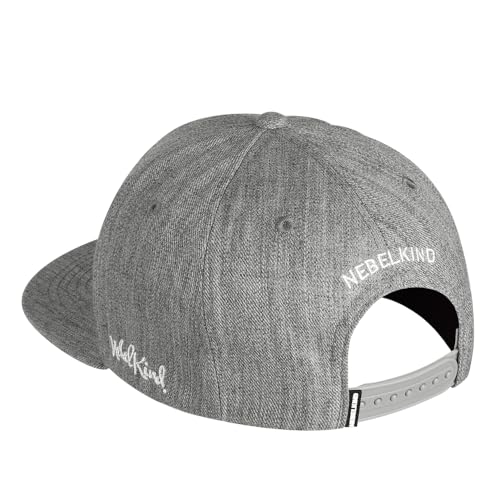 Nebelkind Snapback Cap Unisex Berlin Netzplan Grau, OneSize verstellbar, hochwertige Basecap, Streetwear Style, Retro Baseball-Kappe