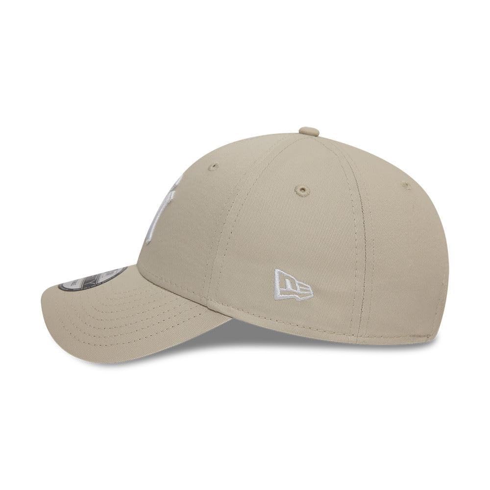 New Era New York Yankees MLB League Essential Beige Weiß Verstellbare 9Forty Cap - One-Size