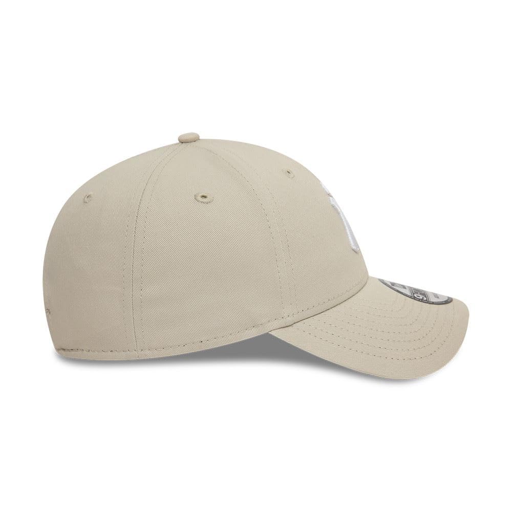 New Era New York Yankees MLB League Essential Beige Weiß Verstellbare 9Forty Cap - One-Size