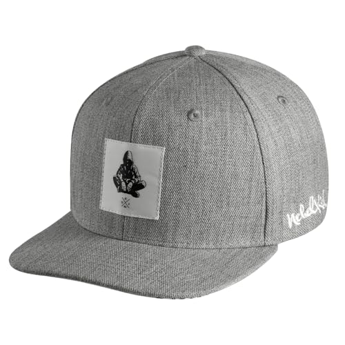 Nebelkind Snapback Cap Unisex Berlin Netzplan Grau, OneSize verstellbar, hochwertige Basecap, Streetwear Style, Retro Baseball-Kappe