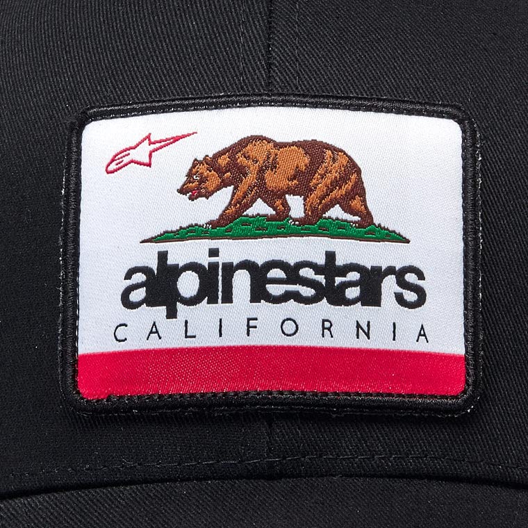 Alpinestars Cali 2.0 Hat Baseballkappe Herren Trucker mit hinten Schnappverschluss, Schwarz