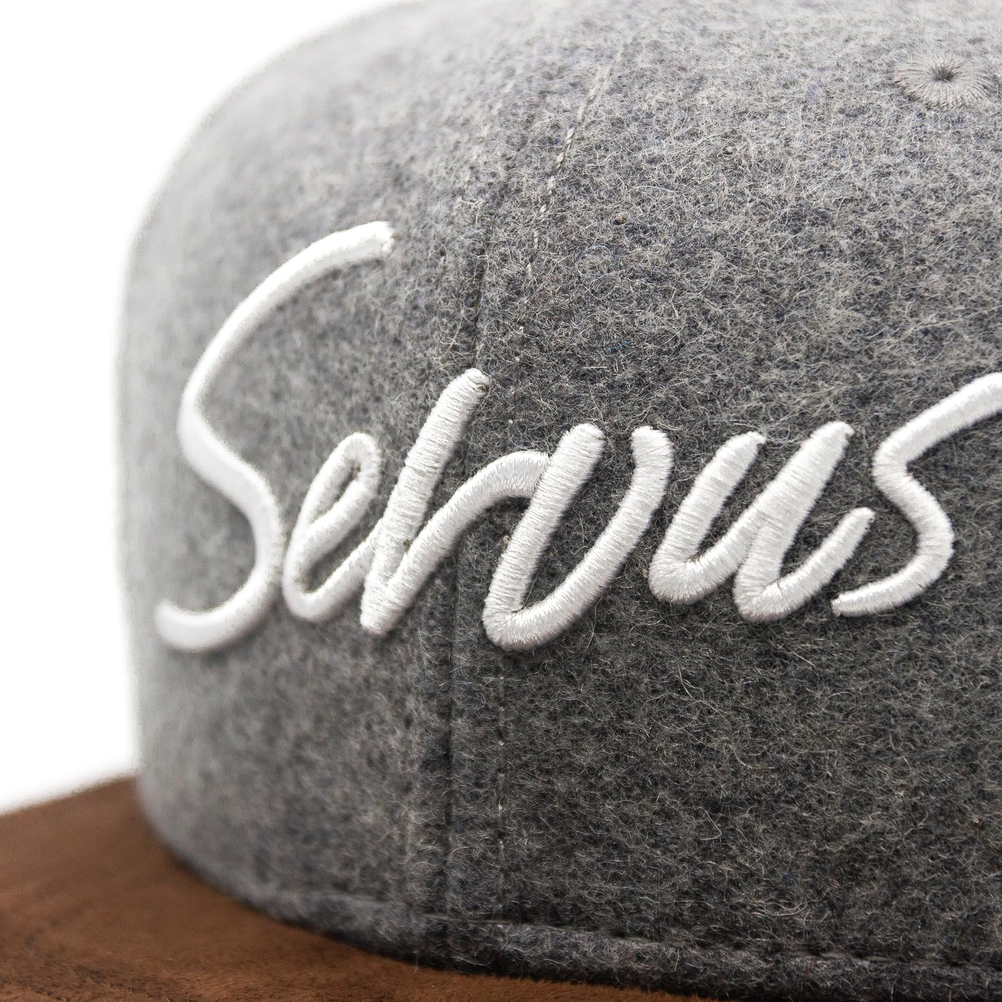 Du Hirsch Bayerisches Snapback Cap Servus Hellgrau Filz One Size